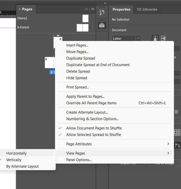 A close-up of a page's top-left corner, showing a magenta margin guide, a thin black column line, and a cyan ruler guide, with the ruler visible above marked from 3 to 13 inches.