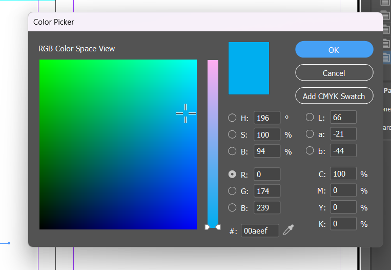 The Properties panel's Appearance section, showing Fill set to a blue swatch, Stroke at 1pt, Corner at 0.1667in, Opacity at 100%, and an fx icon for adding effects.